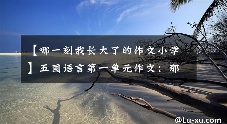 【哪一刻我长大了的作文小学】五国语言第一单元作文：那一刻，我长大了。