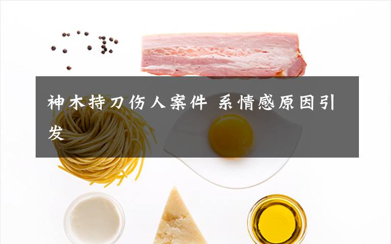 神木持刀伤人案件 系情感原因引发