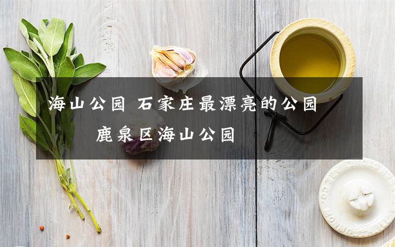 海山公园 石家庄最漂亮的公园 ―― 鹿泉区海山公园