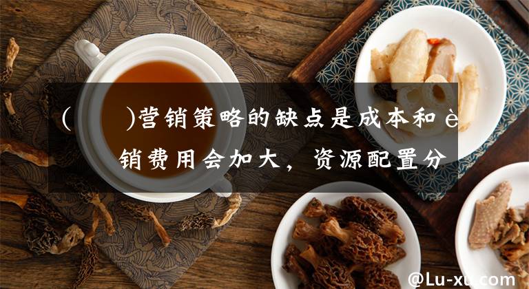 (  )营销策略的缺点是成本和营销费用会加大，资源配置分散，不易形成拳头产品