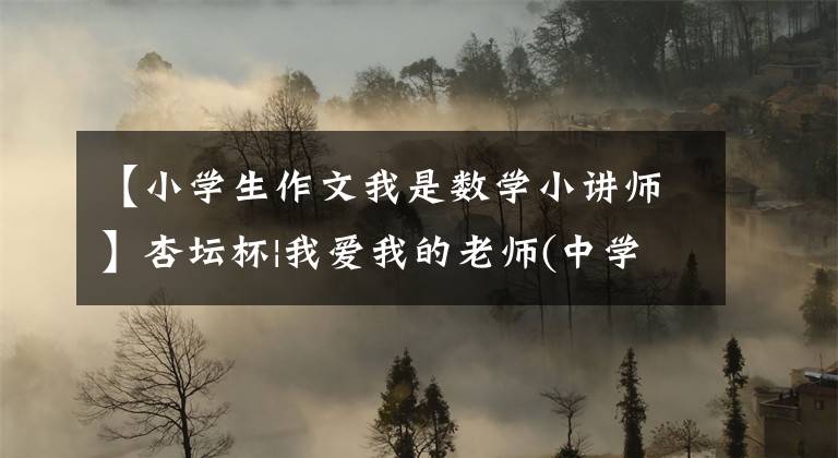 【小学生作文我是数学小讲师】杏坛杯|我爱我的老师(中学)