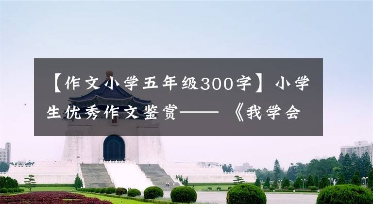 【作文小学五年级300字】小学生优秀作文鉴赏—— 《我学会了包饺子》 300字，范文5篇。