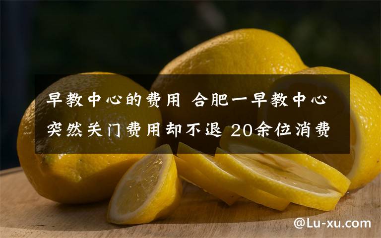 早教中心的费用 合肥一早教中心突然关门费用却不退 20余位消费者集体投诉