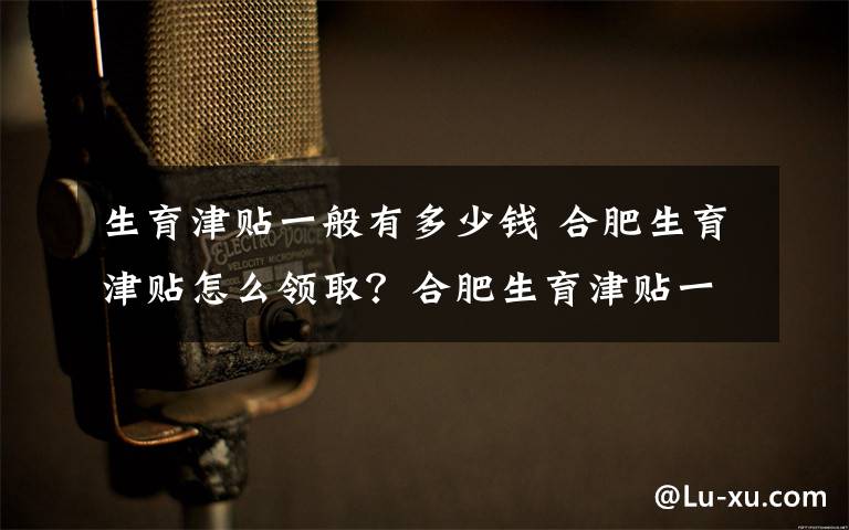 生育津贴一般有多少钱 合肥生育津贴怎么领取？合肥生育津贴一个月能领多少钱