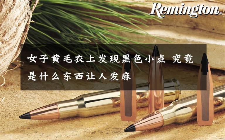 女子黄毛衣上发现黑色小点 究竟是什么东西让人发麻