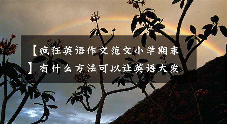 【疯狂英语作文范文小学期末】有什么方法可以让英语大发展吗？