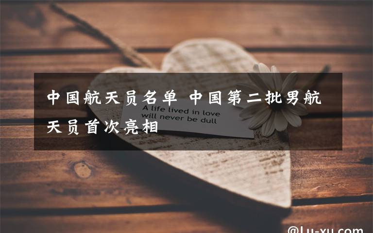 中国航天员名单 中国第二批男航天员首次亮相