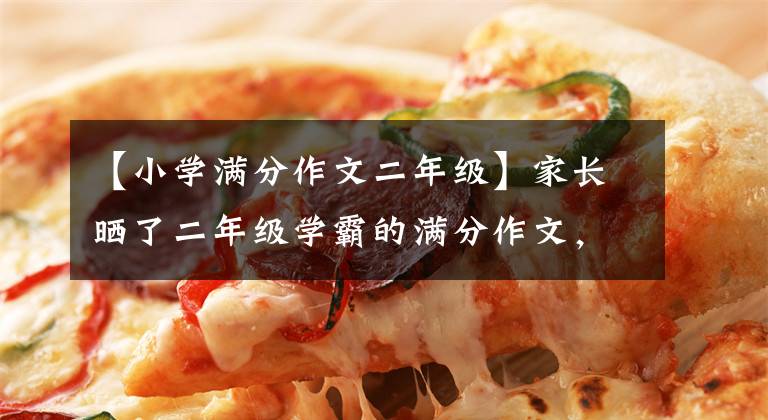 【小学满分作文二年级】家长晒了二年级学霸的满分作文，不仅想象力丰富，字迹也可以和印刷体媲美。