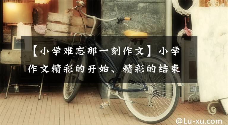 【小学难忘那一刻作文】小学作文精彩的开始、精彩的结束、精彩的段落总结而成，不怕作文