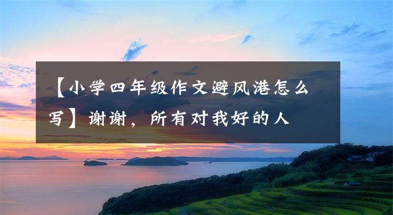 【小学四年级作文避风港怎么写】谢谢，所有对我好的人