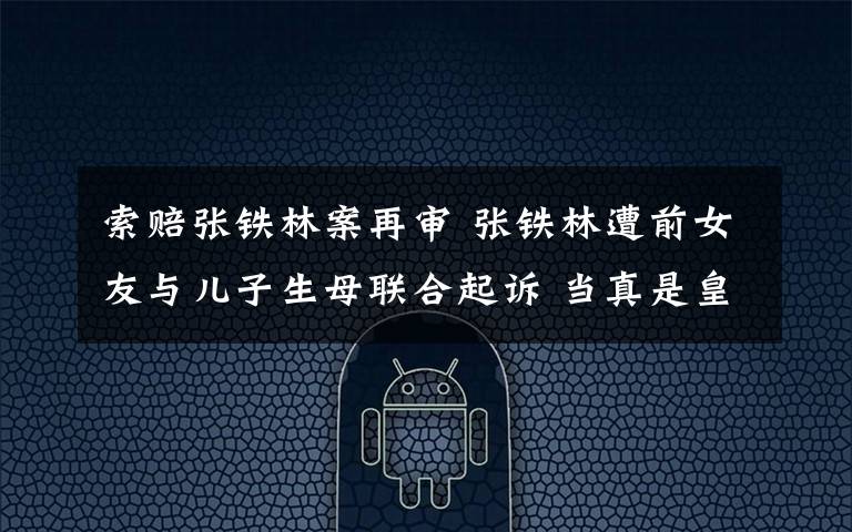 索赔张铁林案再审 张铁林遭前女友与儿子生母联合起诉 当真是皇阿玛欺人太甚？