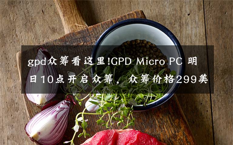 gpd众筹看这里!GPD Micro PC 明日10点开启众筹，众筹价格299美元