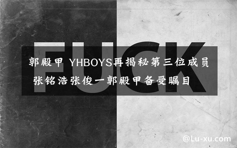 郭殿甲 YHBOYS再揭秘第三位成员 张铭浩张俊一郭殿甲备受瞩目