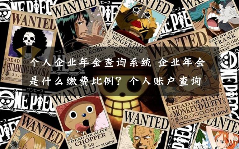 个人企业年金查询系统 企业年金是什么缴费比例？个人账户查询提取试行办法