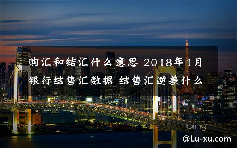 购汇和结汇什么意思 2018年1月银行结售汇数据 结售汇逆差什么意思？