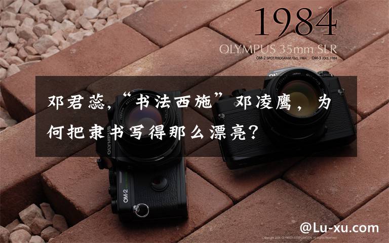 邓君蕊,“书法西施”邓凌鹰，为何把隶书写得那么漂亮？