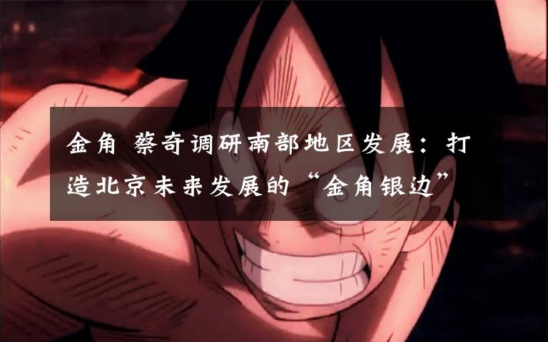 金角 蔡奇调研南部地区发展：打造北京未来发展的“金角银边”