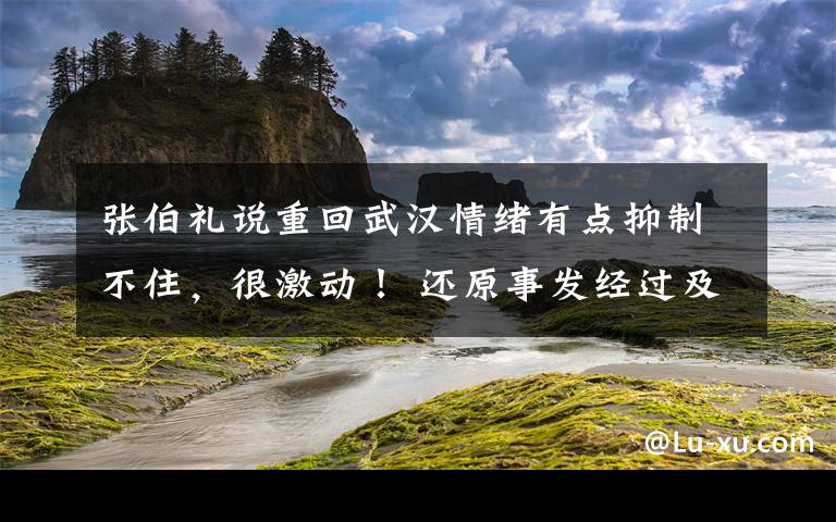 张伯礼说重回武汉情绪有点抑制不住，很激动！ 还原事发经过及背后真相！