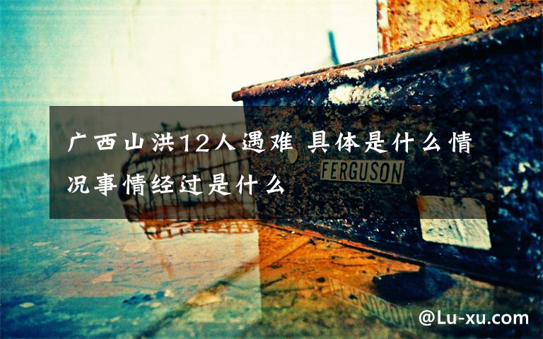 广西山洪12人遇难 具体是什么情况事情经过是什么