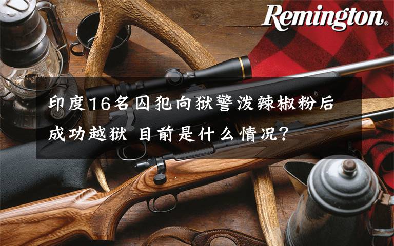印度16名囚犯向狱警泼辣椒粉后成功越狱 目前是什么情况？