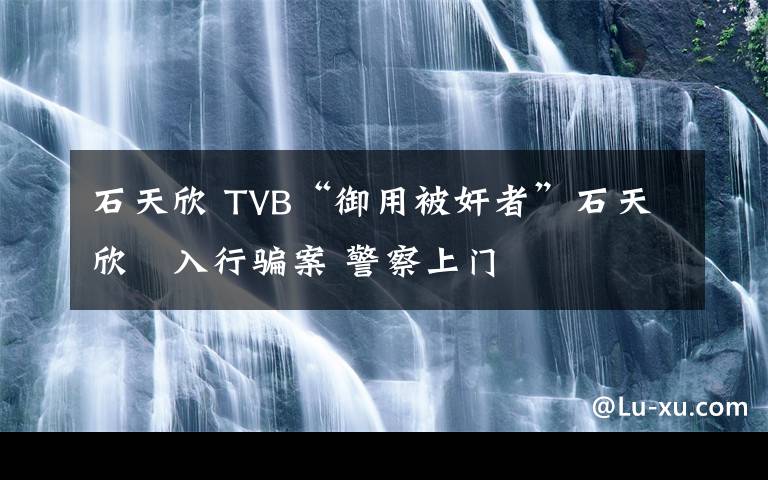 石天欣 TVB“御用被奸者”石天欣捲入行骗案 警察上门