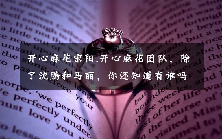 开心麻花宋阳,开心麻花团队，除了沈腾和马丽，你还知道有谁吗？