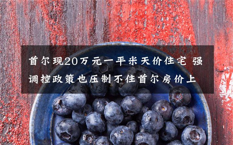 首尔现20万元一平米天价住宅 强调控政策也压制不住首尔房价上涨 目前是什么情况？