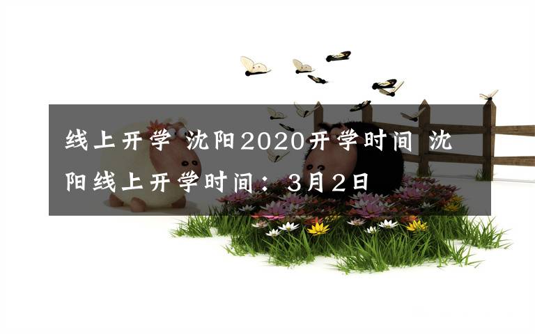 线上开学 沈阳2020开学时间 沈阳线上开学时间：3月2日