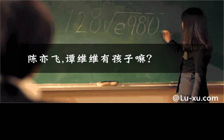 陈亦飞,谭维维有孩子嘛？