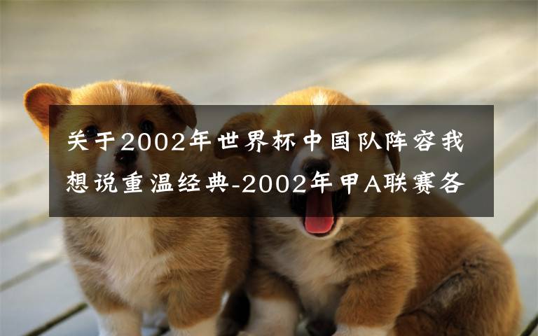 关于2002年世界杯中国队阵容我想说重温经典-2002年甲A联赛各球队主力名单2