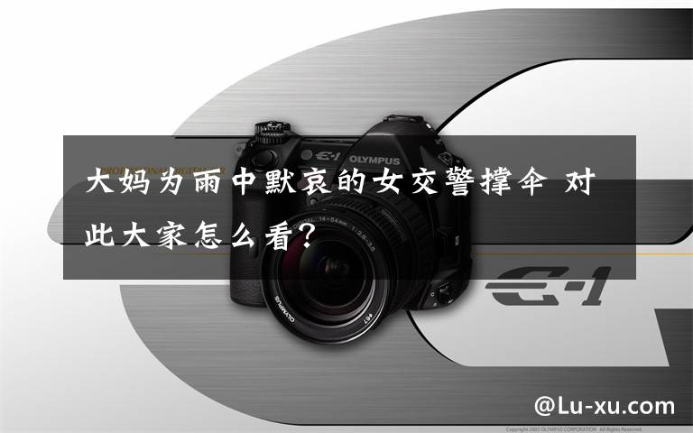 大妈为雨中默哀的女交警撑伞 对此大家怎么看？