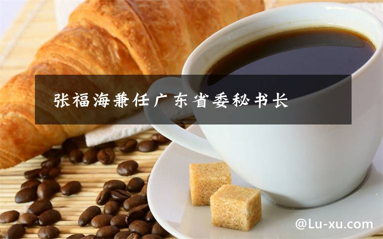  张福海兼任广东省委秘书长