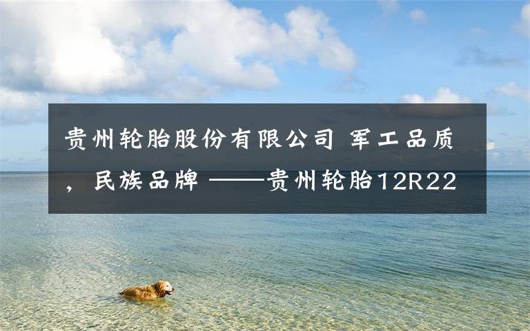 贵州轮胎股份有限公司 军工品质，民族品牌 ——贵州轮胎12R22.5 GL292A跟踪案例