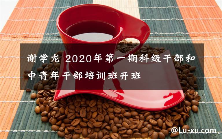 谢学龙 2020年第一期科级干部和中青年干部培训班开班