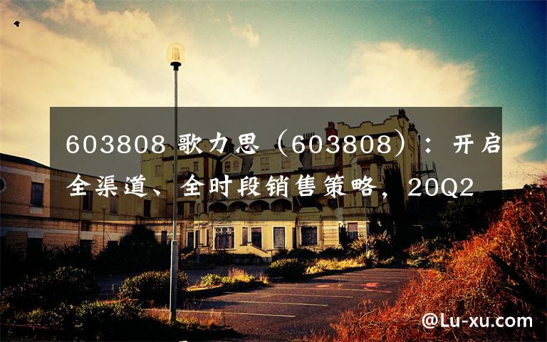 603808 歌力思（603808）：开启全渠道、全时段销售策略，20Q2业绩迅速回暖