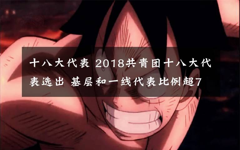 十八大代表 2018共青团十八大代表选出 基层和一线代表比例超70%