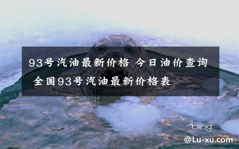 93号汽油最新价格 今日油价查询 全国93号汽油最新价格表