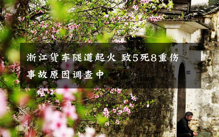 浙江货车隧道起火 致5死8重伤 事故原因调查中