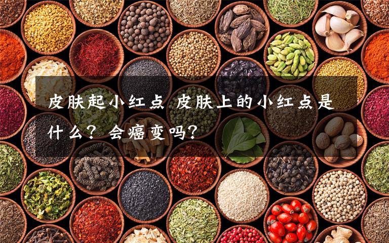 皮肤起小红点 皮肤上的小红点是什么？会癌变吗？
