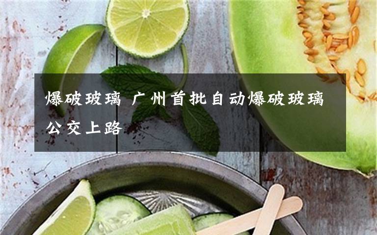爆破玻璃 广州首批自动爆破玻璃公交上路