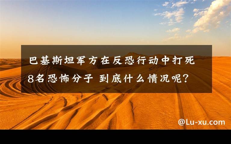巴基斯坦军方在反恐行动中打死8名恐怖分子 到底什么情况呢？