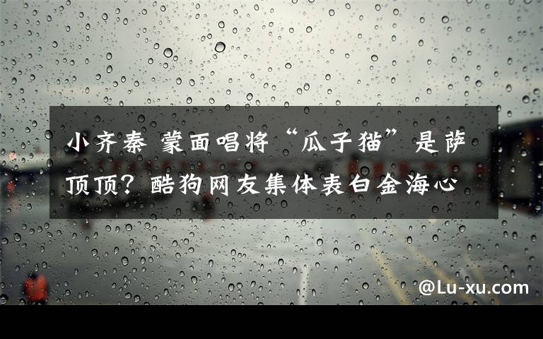 小齐秦 蒙面唱将“瓜子猫”是萨顶顶？酷狗网友集体表白金海心