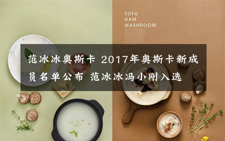 范冰冰奥斯卡 2017年奥斯卡新成员名单公布 范冰冰冯小刚入选