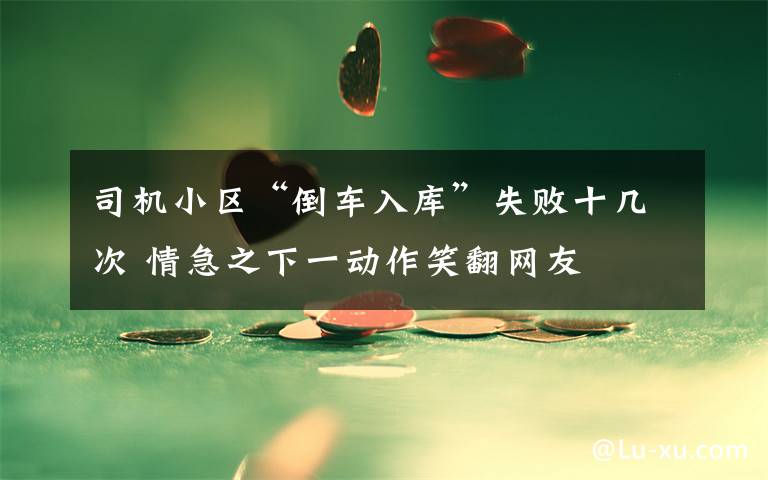 司机小区“倒车入库”失败十几次 情急之下一动作笑翻网友
