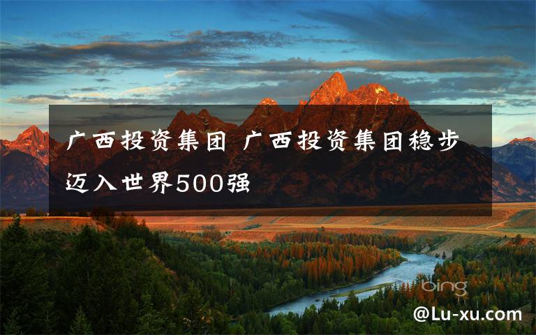 广西投资集团 广西投资集团稳步迈入世界500强