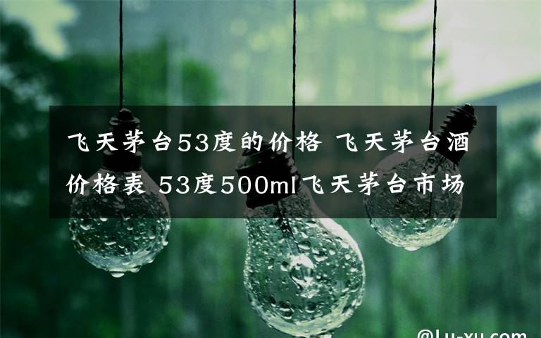 飞天茅台53度的价格 飞天茅台酒价格表 53度500ml飞天茅台市场零售价最新