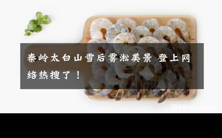 秦岭太白山雪后雾凇美景 登上网络热搜了！
