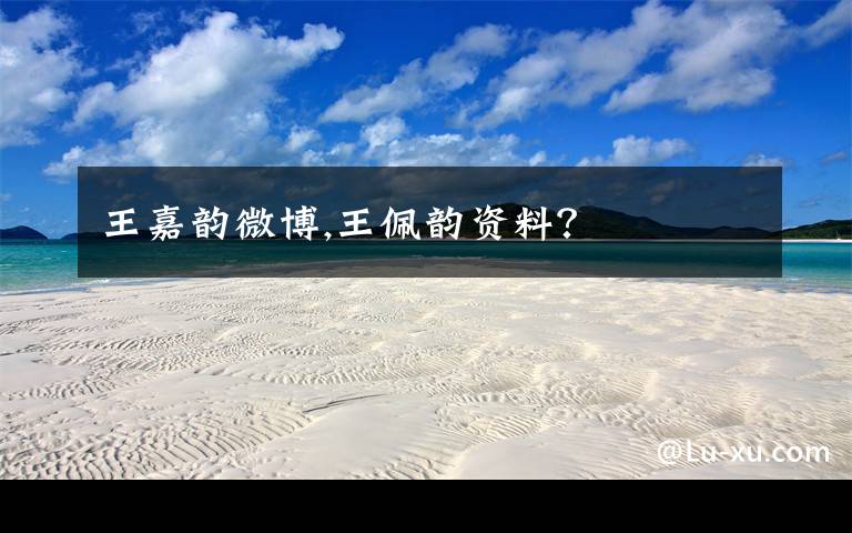 王嘉韵微博,王佩韵资料？