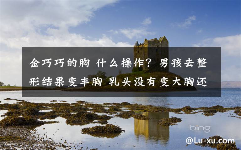 金巧巧的胸 什么操作？男孩去整形结果变丰胸 乳头没有变大胸还在腋窝下