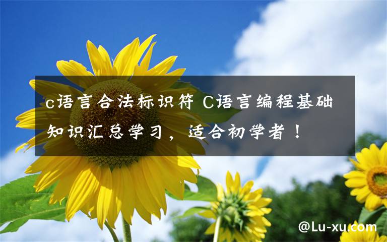 c语言合法标识符 C语言编程基础知识汇总学习，适合初学者！